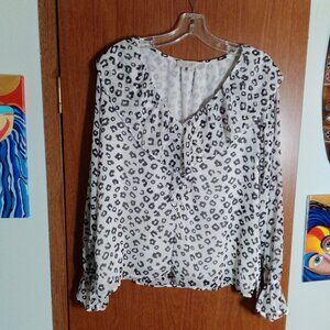 LOFT Womens Long Sleeve Blouse NWOT